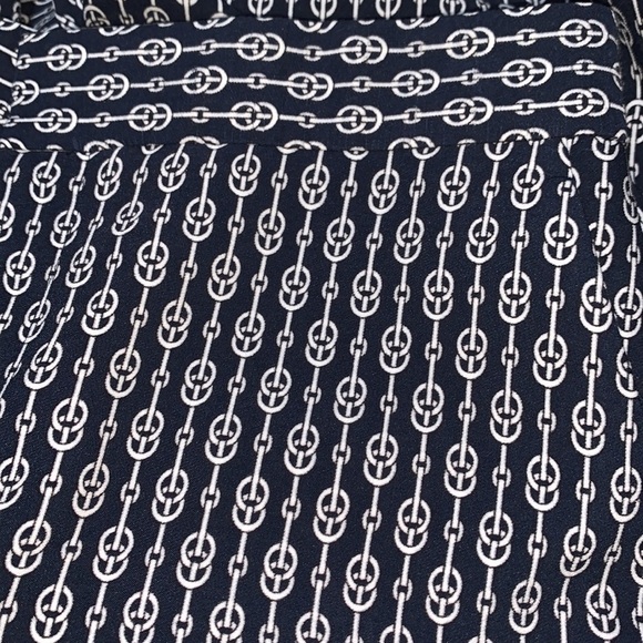 ANN Taylor High Waisted Wide Leg Pants Nautical Navy Size 8 - Picture 3 of 15